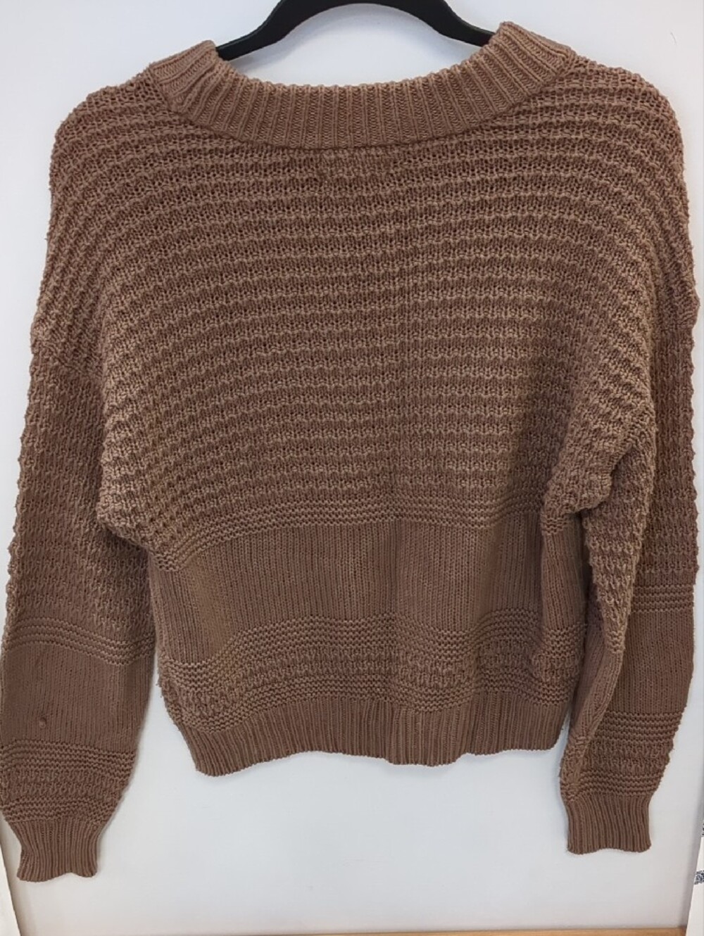 Universal Thread Textured Crewneck Sweater in Brown - Picture 3 of 3